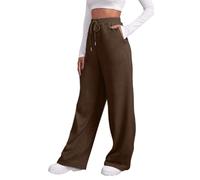 Joggers for Women UK Baggy Sweatpants Wide Leg Jogging Bottoms with Pockets | Soft Stretch Cotton Fabric, Elastic High Waist with Drawstring, Perfect for Yoga Gym Jogging Loungewear