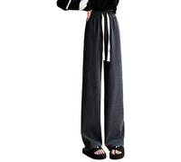 Joggers for Women UK Quilted Joggers Coronation Gifts Women's Wide Leg Pants Autumn Winter with Fleece Straight Tube Corduroy Casual Pants Women's Small Tracksuit Pants Womens Clothes Sale Clearance