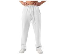 Jogging Bottoms Men's Loose Sweatpants Casual Training Trousers with Pockets for Sports and Everyday Use Baggy Sports Trousers Drawstring Elastic Waistband Casual Trousers Wide Leg Sweatpants Fitness