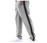 Jogging Bottoms Men's Rehab Trousers Button Down Sports Trousers Baggy Training Trousers with Side Button Placket for Opening Button Up Sweatpants for Jogging Post-operative Leisure Trousers Running