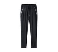 Jogging Bottoms, Men's Tracksuit Bottoms, Sports Trousers, Cotton Fitness with Zip Pockets, Outdoor, Lightweight, Training Trousers, Relaxing Trousers, Sweatpants, Loose Fit, Straight Cut, Casual
