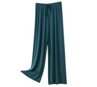 Jogging Bottoms Women's Casual Trousers Comfortable Trousers with Straight Leg and Drawstring for Relaxed Wear at Home and Leisure, Dark green, XXL