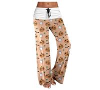 Jogging Bottoms Women's Halloween Funny Skull Pumpkin Pattern Sports Trousers Women's Cotton Halloween Costume Leisure Training Trousers with Pockets Fabric Trousers Leisure Trousers Y2k Streetwear