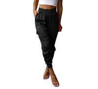 Jogging Bottoms Women's Long Sports Trousers Stretch Running Trousers Cuffs Ankle Sweatpants Slim Fit Chino Trousers High Waist Casual Trousers with Abdominal Control Fitness Trousers Workout Training