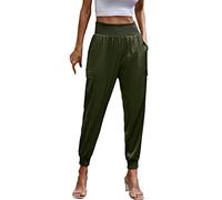 Jogging Bottoms Women's Long Sports Trousers Stretch Running Trousers Cuffs Ankle Sweatpants Slim Fit Chino Trousers High Waist Casual Trousers with Abdominal Control Fitness Trousers Workout Training