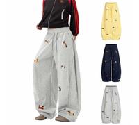 Jogging Bottoms Women's Trousers Men's Baggy Training Trousers Elastic Dachshund Graphic Sweatpants Lightweight Casual Trousers Cotton Sports Trousers Drawstring Activewear Y2K Streetwear Trendy