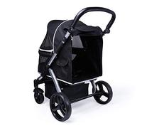 Jogging Dog Stroller for Large Dogs, Premium Dog Buggy High Landscape Pet Stroller Large Dog Pushchairs, Multiple Cats and Dogs Out Strollers(Black)