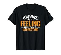 Jogging is a Feeling You Can't Understand Value Graphic T-Shirt, Men, Black, XL