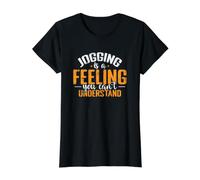 Jogging is a Feeling You Can't Understand Value Graphic T-Shirt, Women, Black, XS