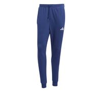 adidas Men's Essential Three Stripes French Terry Pant, Dark Blue/White, M
