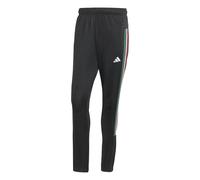adidas Men's WORKOUT ESSENTIALS ALL-SET 3-STRIPES KNIT PANT, black/team dark green/white/better scarlet, S