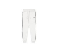 Alpha Industries Track Small Logo Jogger Pants for Men Size L - pastel grey melange