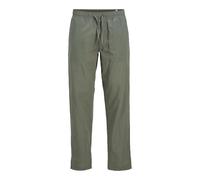 JACK & JONES Men's Jpstkane Jjsummer Jogger Sn Fabric Trousers, Agave Green/Detail:Solid, L