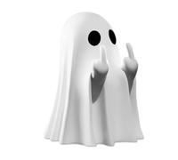 Jognee Halloween Ghost Statue, Halloween Decoration Middle Finger Figure, Scary Ghosts, Halloween Horror Statue Decoration for Bookshelf, Living Room, Desktop