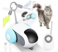Jognee Remote Control Intelligent Cat Toy, Interactive Cat Toy for Indoor Cats, Automatic Gravity Car Toy, Cat Mouse Toy, Movable Cat Toy