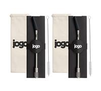 JoGo - Portable Coffee and Tea Brewing Straw - Reusable Coffee Maker Made of Stainless Steel with Single Serve Strainer - Filter Function for Hot and Cold Brew - Ideal for Coffee and Loose Leaf Teas