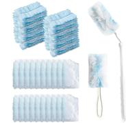 Jogoico 20Pack Flash Dust Magnet Refills Fluffy Duster Refill with 2Handles