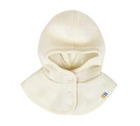 Joha Baby Kids Unisex Scarf Hat Unbuttoned Balaclava Merino Wool - Beige - 0-3 Months