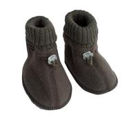 Joha Baby Shoes 100% Wool, brown, 0.5 UK Child