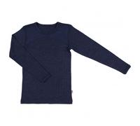 Joha - Kid's Blouse Long Sleeves 85/15 - Merino base layer size 100, blue