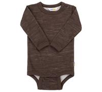 Joha - Kid's Body L/S - Merino base layer size 80, brown