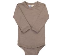 Joha - Kid's Body with Long Sleeves - Merino base layer size 100, brown