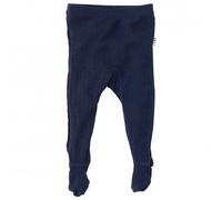 Joha - Kid's Leggings with Foot - Merino base layer size 60, blue