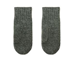 Joha, Women's 100% Wool Mitten, Anthracite mottled, M