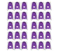 JohahaTim Drawstring Backpack Bulk Draw String Bags DIY Gym Sports Traveling Yoga Cinch Bag Sackpack Drawstring Memo Card …, Purple, 42 x 34 cm / 16.54 x 13.39 inch, Traveling