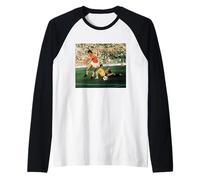 Johan Cruyff Holland V Argentina World Cup Football 1974 Raglan Baseball Tee