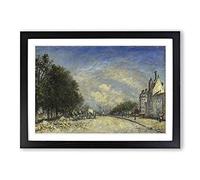 Johan Jongkind The Boulevard de Port-Royal Framed Print | A2 Oak Framed Wall Art | Ready to Hang | Modern Nature Picture | Living Room Bedroom Lounge Office