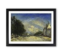 Johan Jongkind The Boulevard de Port Royal Framed Print | A4 Black Framed Wall Art | Ready to Hang | Modern Nature Picture | Living Room Bedroom Lounge Office