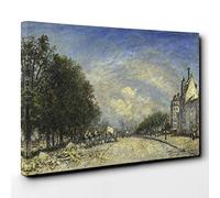 Johan Jongkind The Boulevard de Port-Royal, Pris Canvas Print | Gallery Wrapped 30mm Frame Wall Art | 30x20 inches | Ready to Hang | Contemporary Picture | Living Room Bedroom Lounge Office