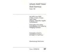 Johann Adolf Hasse-Dixit Dominus-Soli SATB, SATB, 2 Ob, 2 Horns, 2 Violins,