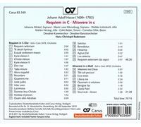 JOHANN ADOLF HASSE: REQUIEM IN C NEW CD