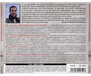 JOHANN MICHEL - PHILOSOPHIE ET SCIENCES SOCIAL NEW CD