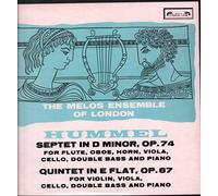 Johann Nepomuk Hummel - SOL 290 MELOS ENSEMBLE Hummel Septet/Quintet LP