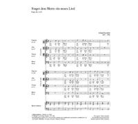 Johann Pachelbel-Singet dem Herrn ein neues Lied-SATB/SATB and BC