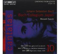 Johann Sebastian Bach - Bach: Cantatas, Vol 10 (BWV 105, 179, 186) /Bach Collegium Japan · Suzuki