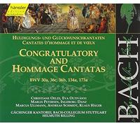 Johann Sebastian Bach - Bach: Congratulatory and Hommage Cantatas (Edition Bachakademie Vol 139) /Rilling