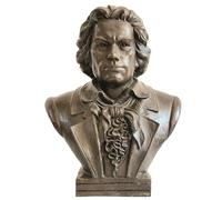 Johann Sebastian Bach Bust Bronze Sculpture - Classic Vintage Style High-End Statue Office and Home Decor, for Music Enthusiasts(Ludwig van Beethoven)