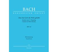 Johann Sebastian Bach-Cantata Bwv 78 Jesu, Der Du Meine Seele-Choir-Vocal Score