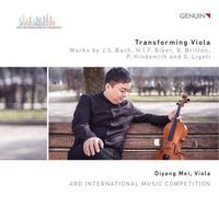 Johann Sebastian Bach : Diyang Mei: Transforming Viola CD (2019) NEW