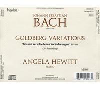 JOHANN SEBASTIAN BACH: GOLDBERG VARIATIONS [2015 RECORDING] NEW CD