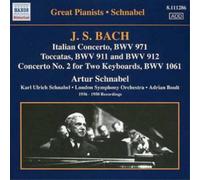 Johann Sebastian Bach Great Pianists (Schnabel) (CD) Album (US IMPORT)