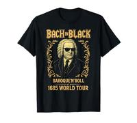 Johann Sebastian Bach in Black, Classical Music Composer T-Shirt