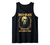 Johann Sebastian Bach in Black, Classical Music Composer Tank Top