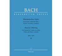 Johann Sebastian Bach-Musical Offering Vol. II-Flute, Violin and Continuo-Score