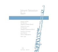 Sonata for Flute and obbligato Harpsichord (Piano) in G minor BWV 1020