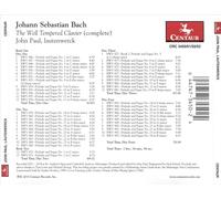 JOHANN SEBASTIAN BACH: THE WELL TEMPERED CLAVIER (COMPLETE) NEW CD